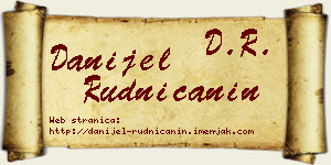 Danijel Rudničanin vizit kartica